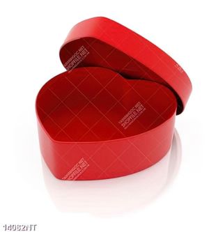 Tranh hộp trái tim đỏ