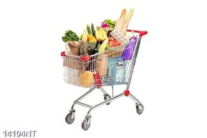 Tranh giỏ đựng các loại thực phẩm 