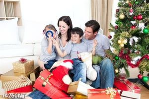 Tranh gia đình đón noel 14250NT