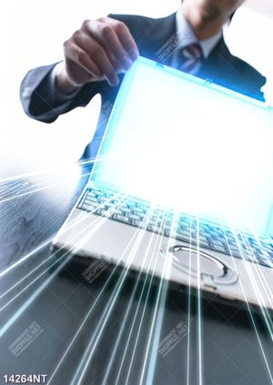 Tranh ánh sáng màn hình laptop