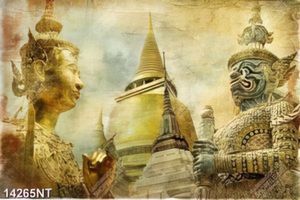 Tranh chùa phật ngọc Thái Lan