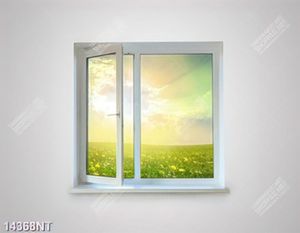 Tranh cánh cửa mở ra vườn hoa