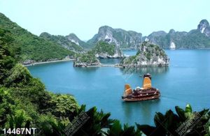 Tranh phong cảnh sông núi tuyệt đẹp 14467NT