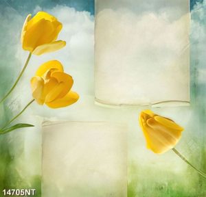 Tranh hoa tulip vàng 14705NT