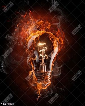 Tranh bóng đèn rực lửa
