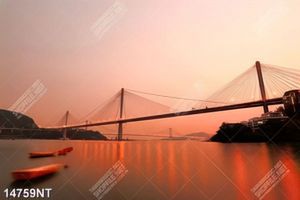 Tranh cây cầu dây văng 