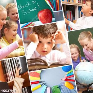 Tranh ghép lớp học của bé