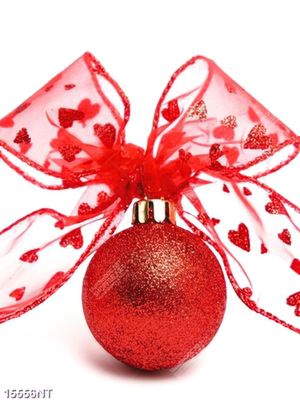 Tranh nơ đỏ trang trỉ noel