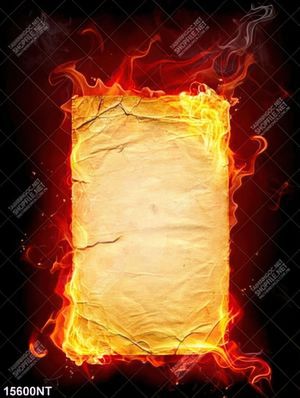 Tranh nghệ thuật tờ giấy rực lửa