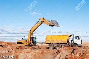 Tranh xe xúc đất