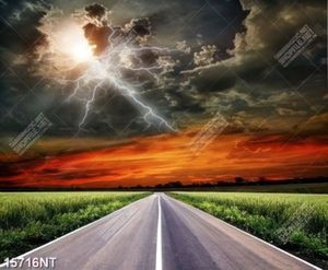 Tranh nghệ thuật con đường và bầu trời 15716NT