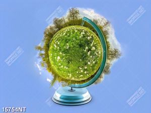 Tranh quả cầu cây xanh nghệ thuật 15754NT