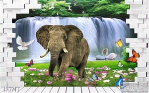 Tranh con voi và khu rừng