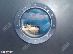 Tranh con tàu trên biển 15987NT