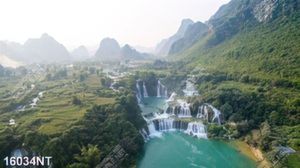 Tranh thác nước đẹp 16034NT