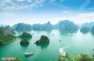 Tranh phong cảnh sông núi tuyệt đẹp 16290NT