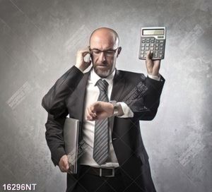Tranh người đàn ông bận rộn