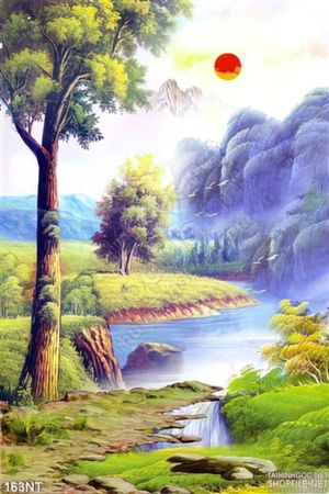 Tranh sơn dầu phong cảnh rừng
