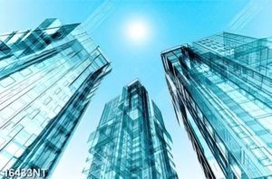 Tranh 3D những tòa nhà cao tầng