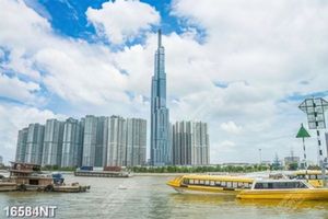 Tranh những tòa nhà chung cư cao tầng