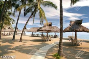 Tranh bãi biển du lịch 16585NT