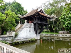 Tranh chùa một cột in uv