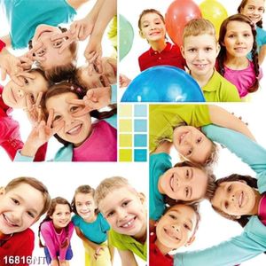 Tranh bộ ghéo nhóm bạn nhỏ dễ thương