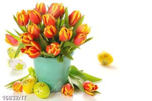 Tranh bình hoa tulip 
