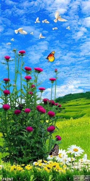 Tranh bồ câu tung cánh