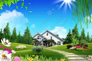 Tranh con đường vào lâu đài