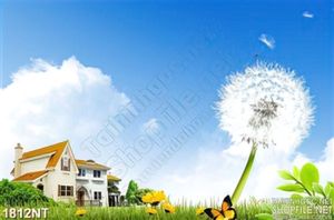 Tranh gió thổi hoa bồ công anh