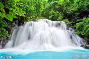 Tranh thác trắng xóa treo tường