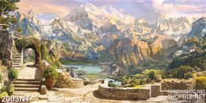 Tranh những vách núi cheo leo