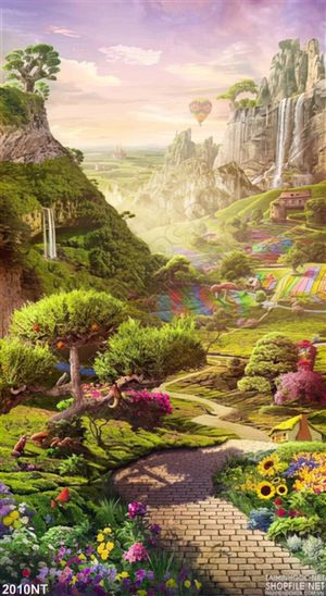 Tranh thung lũng hoa thần tiên 3d