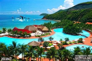 Tranh phong cảnh khu resort