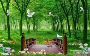 Tranh cây cầu và khu rừng