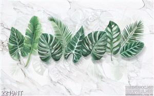 Tranh những chiếc lá xanh 3d