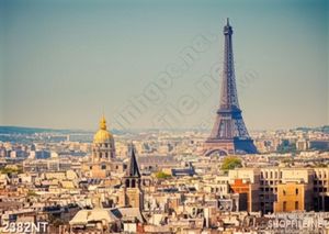 Tranh ngọn tháp cao trong thành phố 3d