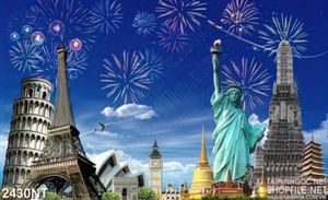 Tranh tôn vinh những kiến trúc nổi tiếng
