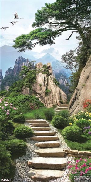 Tranh bậc thang trong khu công viên
