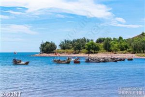 Tranh những con thuyền trên bờ biển