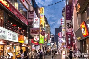 Tranh thành phố người hoa về đêm