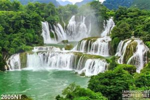 Tranh những dòng thác nối đuôi nhau