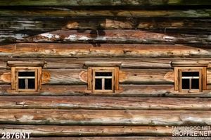 Tranh bức tường gỗ nhiều cửa sổ