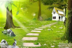 Tranh con đường đến biệt thự