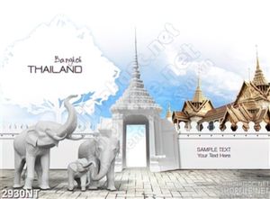 Tranh khung cảnh đất nước chùa vàng