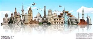 Tranh những công trình cổ vượt thời gian