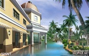 Tranh khách sạn nghỉ dưỡng