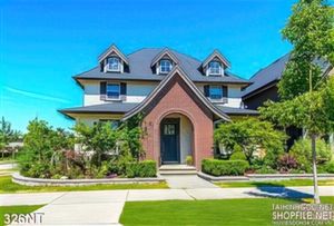 Tranh biệt thự và khu vườn