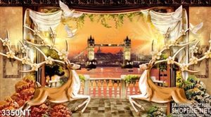 Tranh đôi tuần lộc dưới ánh đèn sân khấu